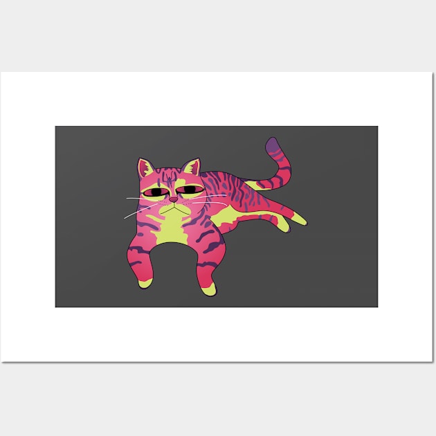 Sleepy Candy Tabby Wall Art by ziafrazier